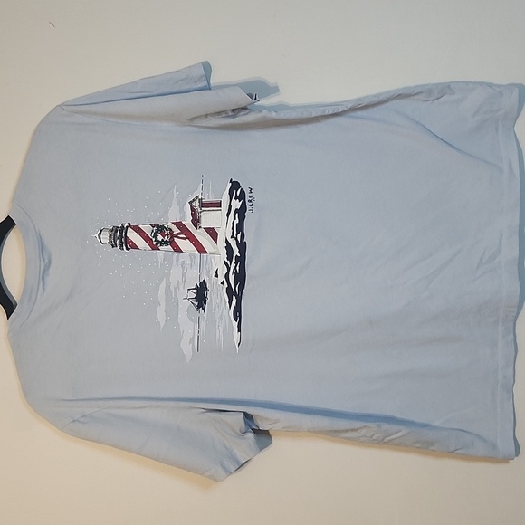 J.crew Light Blue T-Shirt with Sailboat Design - Picture 9 of 11